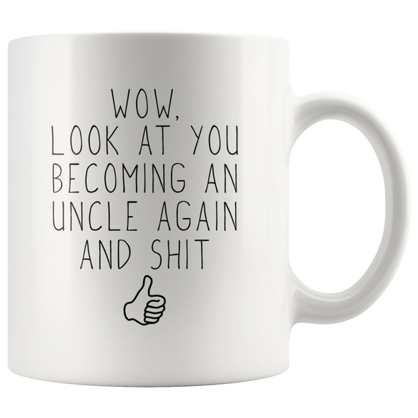 Pregnancy Announcement Uncle Again New Uncle Gift Uncle To Be Gifts Promoted To Uncle Mug $18.99 | 11oz Drinkware