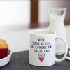 Pregnancy Reveal To Uncle: Wow Look At You Becoming An Uncle Mug | New Uncle Gift $19.99 | Drinkware