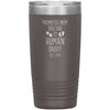 Promoted From Dog Dad To Human Daddy Est. 2020 Insulated Vacuum Tumbler 20oz $29.99 | Pewter Tumblers