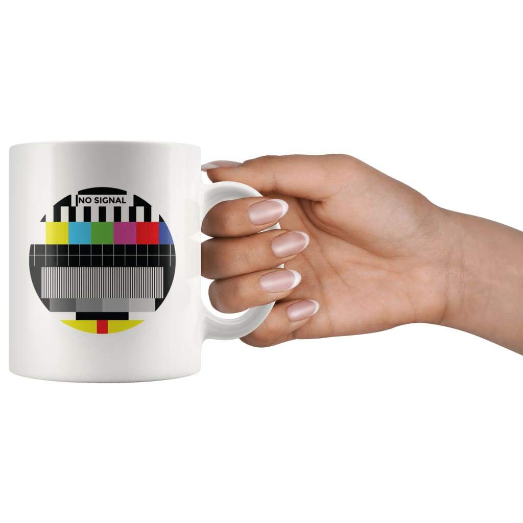 Retro No Signal Coffee Mug - Custom Made Drinkware