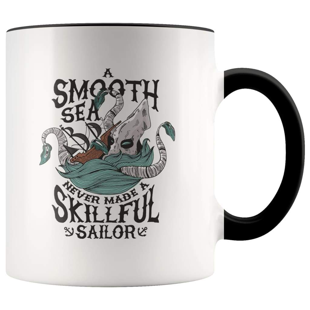 Sailor Coffee Mug Gift - A Smooth Sea Never Made A Skillful Sailor Mug — photo 1