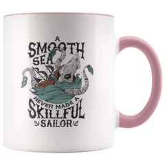 Load image into Gallery viewer, Sailor Coffee Mug Gift - A Smooth Sea Never Made A Skillful Sailor Mug