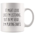 Sarcastic Darts Coffee Mug | Funny Gift for Dart Player $13.99 | Drinkware