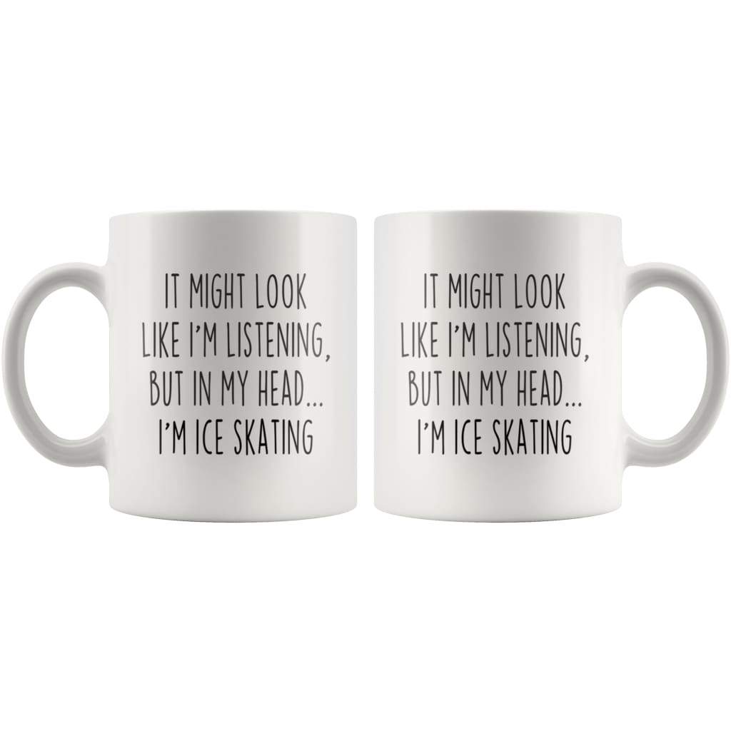 Sarcastic Ice Skating Coffee Mug | Funny Ice Skating Gift $14.99 | Drinkware