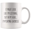 Sarcastic Lacrosse Coffee Mug | Funny Gift for Lacrosse Player $13.99 | 11oz Mug Drinkware