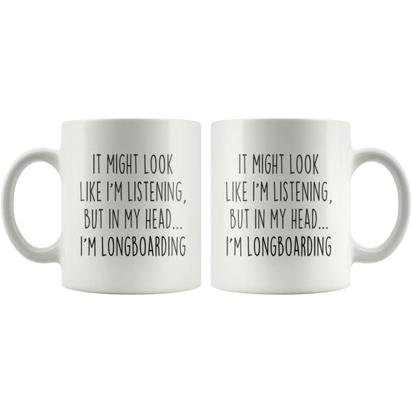 Sarcastic Longboarding Coffee Mug | Funny Long Boarding Gift $13.99 | Drinkware
