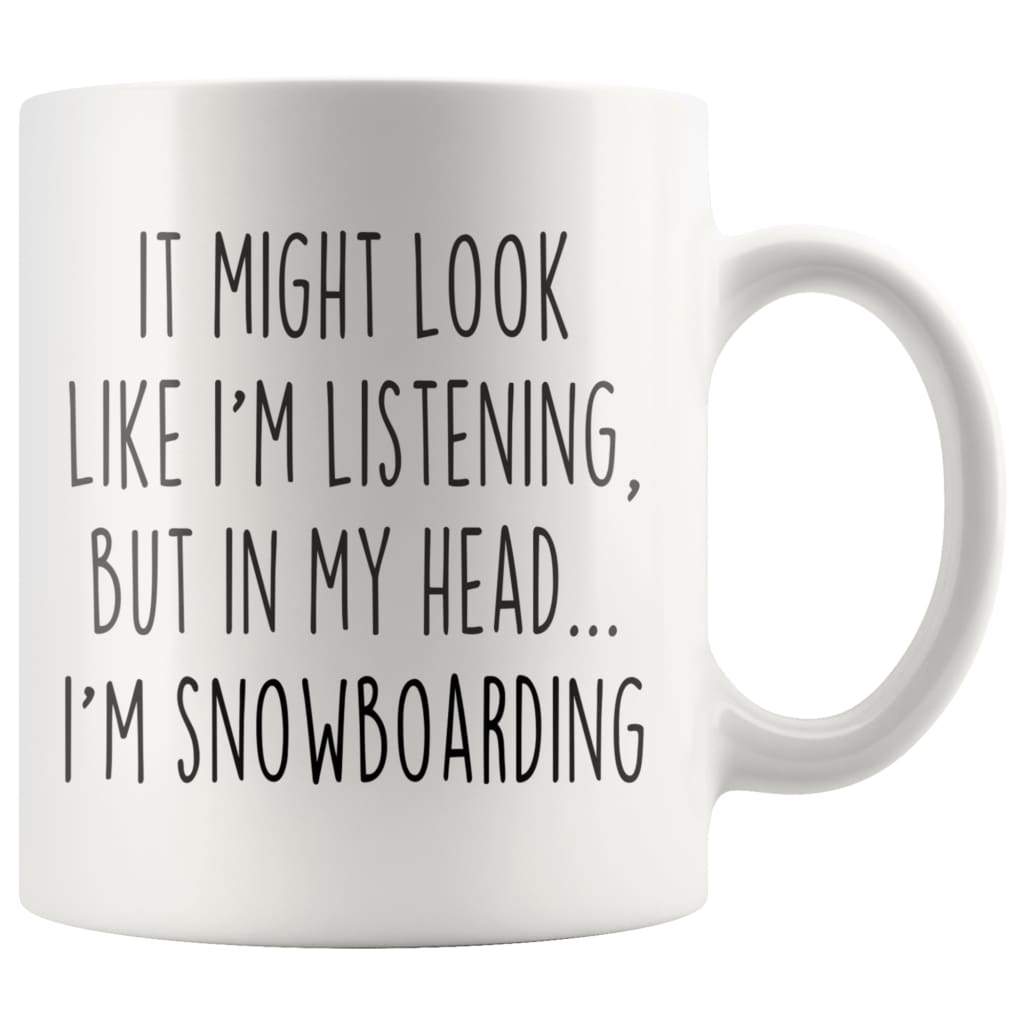Sarcastic Snowboarding Coffee Mug — photo 1