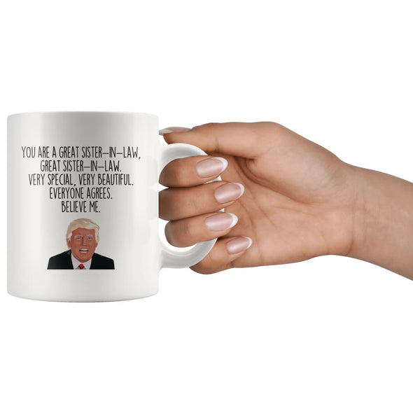 Sister-In-Law Coffee Mug | Funny Trump Gift for Sister In Law $14.99 | Drinkware