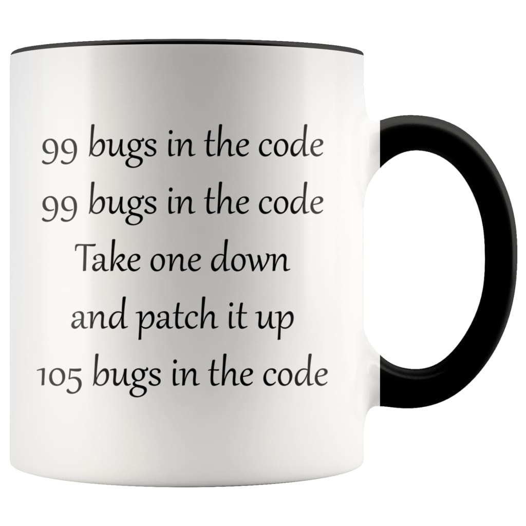 Software Engineer Gift Programer Coffee Mug - Black - Custom Made Drinkware