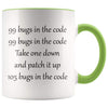 Software Engineer Gift Programer Coffee Mug - Green - Custom Made Drinkware