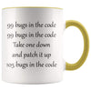 Software Engineer Gift Programer Coffee Mug - Yellow - Custom Made Drinkware