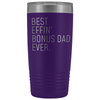 Step Dad Gifts Bonus Dad Gifts Best Bonus Dad Ever 20oz Insulated Tumbler Personalized Color $29.99 | Purple Tumblers