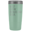 Step Dad Gifts Bonus Dad Gifts Best Bonus Dad Ever 20oz Insulated Tumbler Personalized Color $29.99 | Teal Tumblers