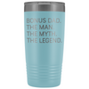 Step Dad Gifts Bonus Dad The Man The Myth The Legend Stainless Steel Vacuum Travel Mug Insulated Tumbler 20oz $31.99 | Light Blue Tumblers