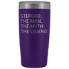 Step Dad Gifts Stepdad The Man The Myth The Legend Stainless Steel Vacuum Travel Mug Insulated Tumbler 20oz $31.99 | Purple Tumblers