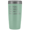 Step Dad Gifts Stepdad The Man The Myth The Legend Stainless Steel Vacuum Travel Mug Insulated Tumbler 20oz $31.99 | Teal Tumblers