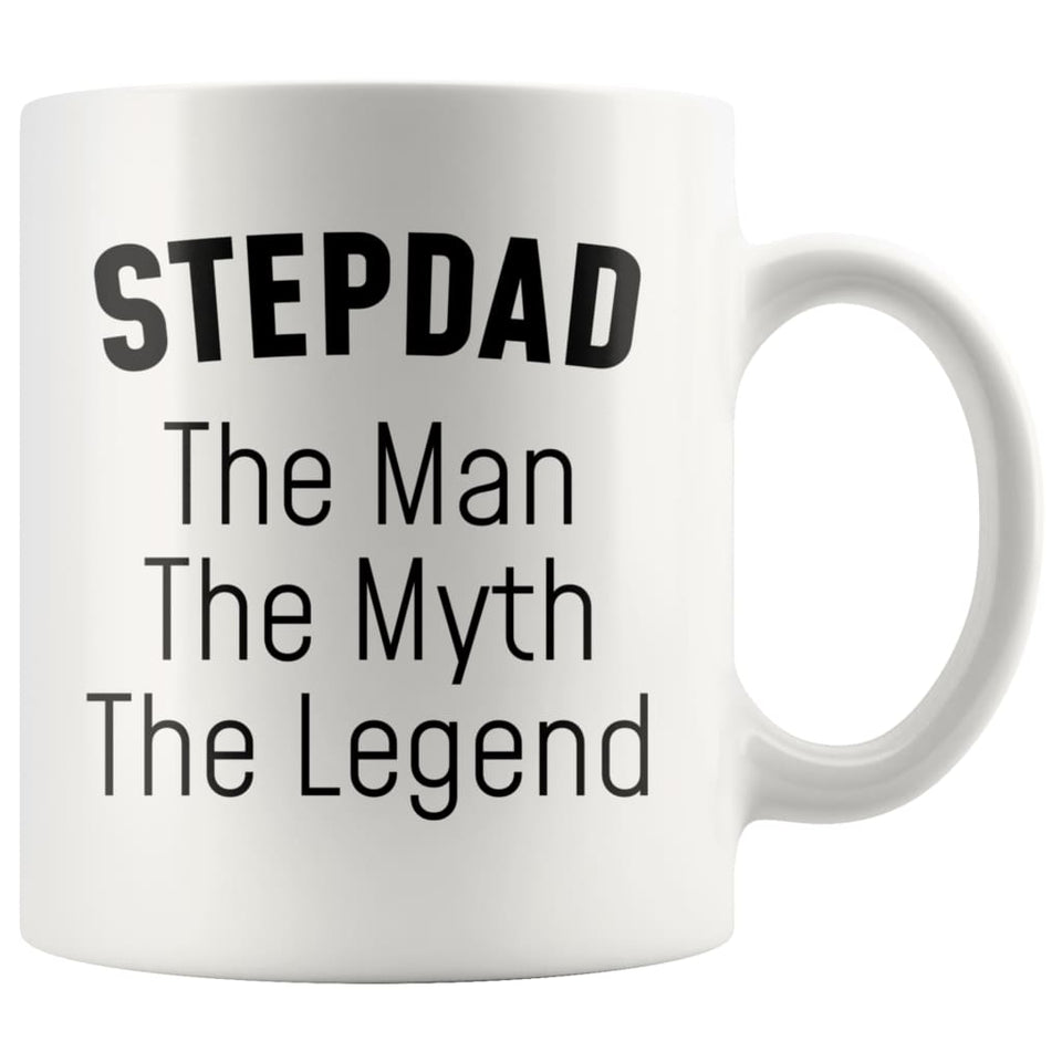 Step Dad Gifts Step Dad The Man The Myth The Legend Step Dad Christmas Birthday Father's Day Coffee Mug