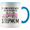 Step Mom Gift Ideas for Mother’s Day If Found In Microwave Please Return To Stepmom Coffee Mug Tea Cup 11 ounce $14.99 | Blue Drinkware