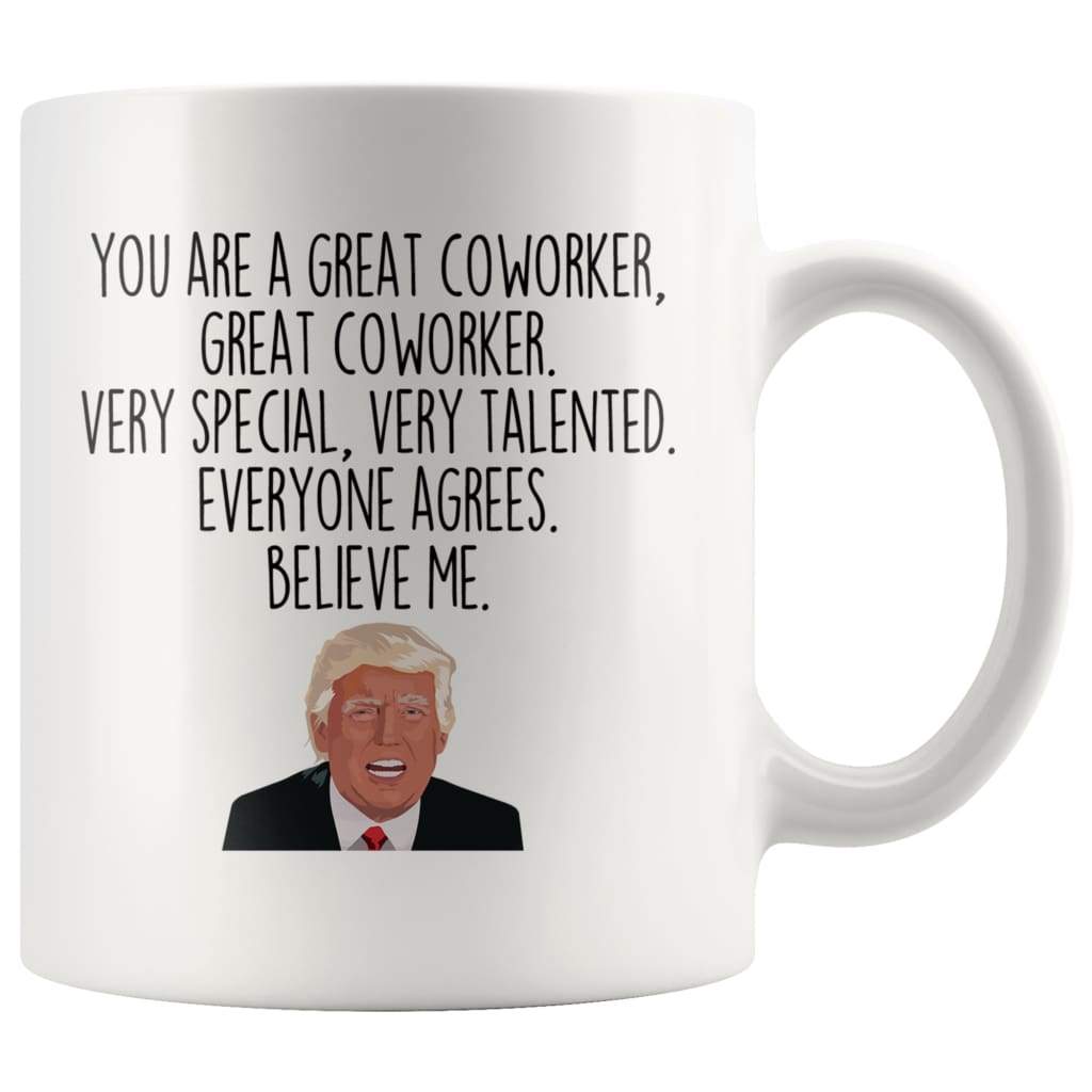 Trump Coworker T-shirt Conservative Coworker Gift Custom Donald Trump Mug  Funny Coworker Shirt Trump Gag Gift Co-worker Gift | Coffee Mug