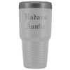 Unique Auntie Gift: Old English Badass Auntie Insulated Tumbler 30 oz $38.95 | White Tumblers