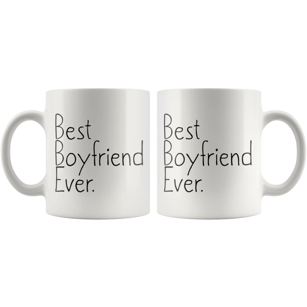 Unique Boyfriend Gift: Best Boyfriend Ever Mug Anniversary Gift Birthday Gift for Boyfriend Coffee Mug Tea Cup White — photo 4