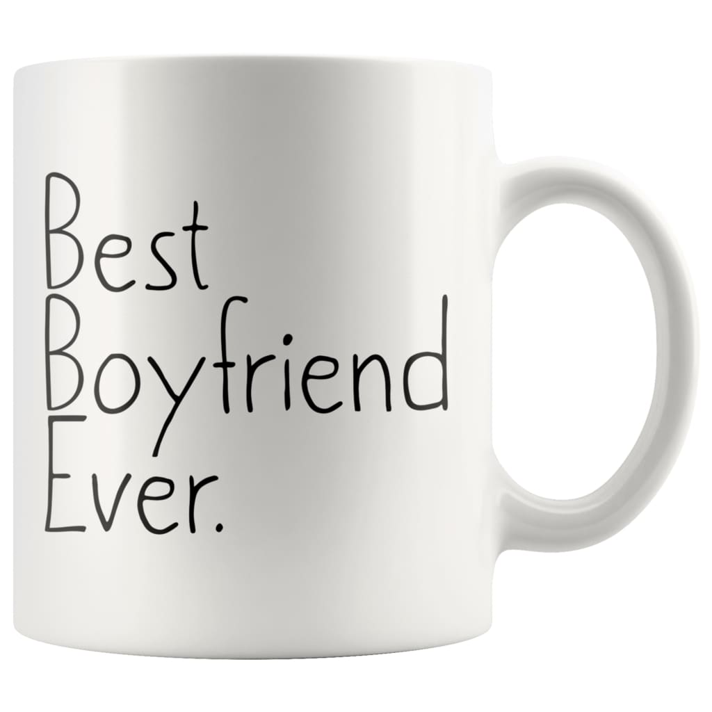 Unique Boyfriend Gift: Best Boyfriend Ever Mug Anniversary Gift Birthday Gift for Boyfriend Coffee Mug Tea Cup White — photo 1