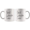 Unique Cousin Gift: Best Cousin Ever Mug Christmas Gift Birthday Gift Cousin Men Women Coffee Mug Tea Cup White $14.99 | Drinkware