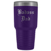 Unique Dad Gift: Old English Badass Dad Insulated Tumbler 30 oz $38.95 | Purple Tumblers