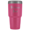 Unique Dad Gift: Old English Style - Badass Dad Insulated Tumbler 30 oz $38.95 | Pink Tumblers