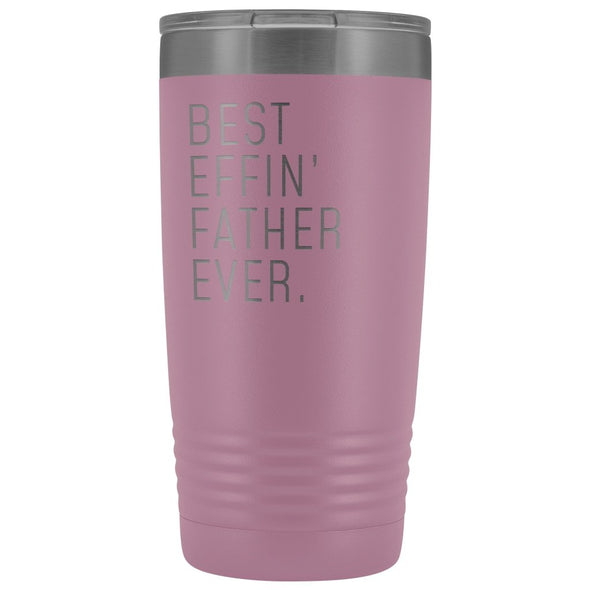 Unique Father Gift: Best Effin Father Ever. Insulated Tumbler 20oz $29.99 | Light Purple Tumblers