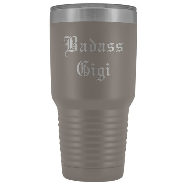 Unique Gigi Gift: Old English Badass Gigi Insulated Tumbler 30 oz $38.95 | Pewter Tumblers