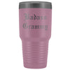 Unique Grammy Gift: Personalized Old English Badass Grammy Gift Idea Insulated Tumbler 30oz $38.95 | Light Purple Tumblers