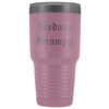 Unique Grampy Gift: Personalized Old English Badass Grampy Gift Idea Insulated Tumbler 30oz $38.95 | Light Purple Tumblers