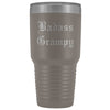 Unique Grampy Gift: Personalized Old English Badass Grampy Gift Idea Insulated Tumbler 30oz $38.95 | Pewter Tumblers