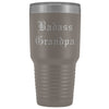 Unique Grandpa Gift: Personalized Badass Grandpa Fathers Day Old English Insulated Tumbler 30 oz $38.95 | Pewter Tumblers