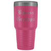 Unique Grandpa Gift: Personalized Badass Grandpa Fathers Day Old English Insulated Tumbler 30 oz $38.95 | Pink Tumblers