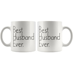 Load image into Gallery viewer, Unique Husband Gift: Best Husband Ever Mug Anniversary Gift Birthday Gift for Husband Coffee Mug Tea Cup White