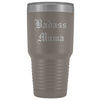 Unique Mama Gift: Personalized Old English Badass Mama Birthday Gift Insulated Tumbler 30 oz $38.95 | Pewter Tumblers