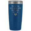Unique Mom Gift: Funny Travel Mug Best Mom Ever! Vacuum Tumbler | Gifts for Mom $29.99 | Blue Tumblers