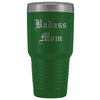 Unique Mom Gift: Old English Badass Mom Birthday Christmas Insulated Tumbler 30oz $38.95 | Green Tumblers