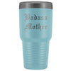 Unique Mother Gift: Old English Badass Mother Birthday Baby Shower Insulated Tumbler 30 oz $38.95 | Light Blue Tumblers