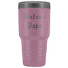 Unique Papa Gift: Personalized Old English Badass Papa Fathers Day Insulated Tumbler 30 oz $38.95 | Light Purple Tumblers