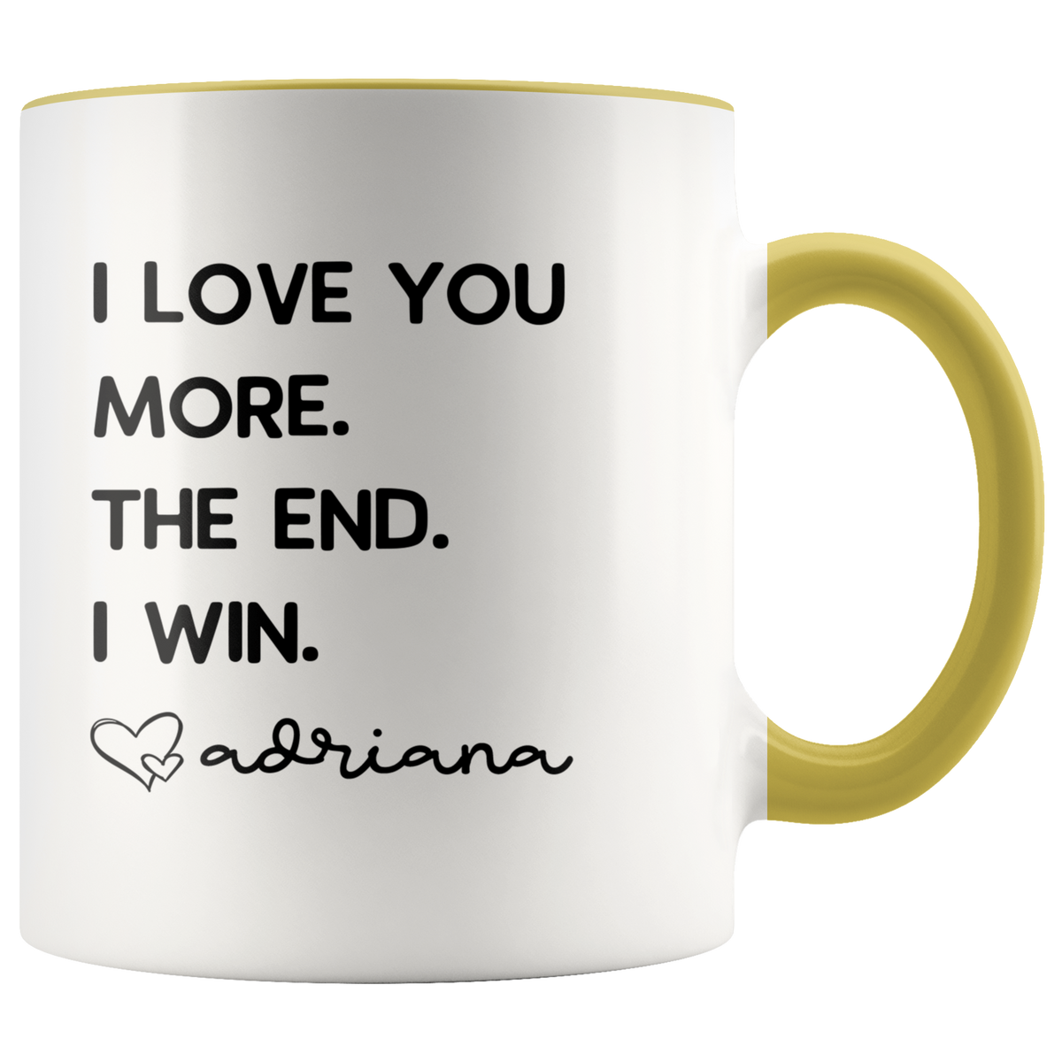 Personalized Father's Day Gifts from Daughter Dad Gifts "I Love You More. The End. I Win. Love Custom Name" Coffee Mug Tea Cup — photo 8