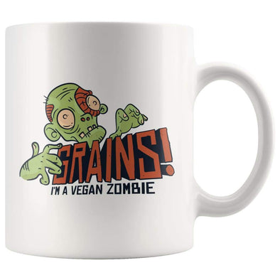 Vegan Mug - Vegan And Vegetarian Gift Mug - Vegan Zombie - Custom Made Drinkware