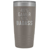 Video Gaming Gift: 49% Gamer 51% Badass Insulated Tumbler 20oz $29.99 | Pewter Tumblers