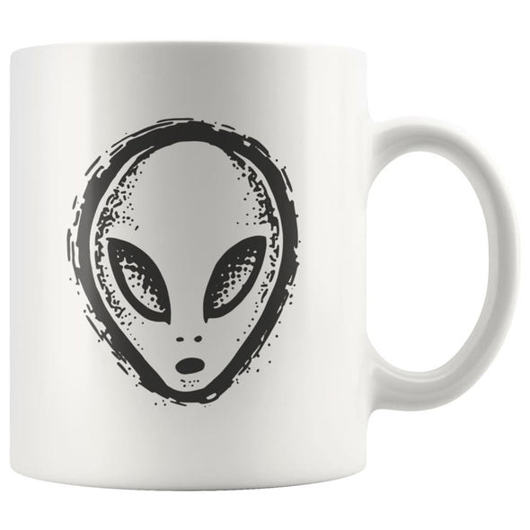 Vintage Alien Head Coffee Mug - Alien Head - Custom Made Drinkware