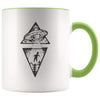 Vintage Ufo Alien Abduction Coffee Mug - Green - Custom Made Drinkware