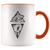 Vintage Ufo Alien Abduction Coffee Mug - Orange - Custom Made Drinkware