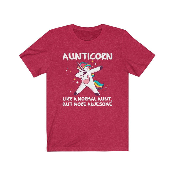 Womens Aunt Gifts Aunticorn Funny Aunt Unicorn Auntie Gift for Aunt T-Shirt $24.99 | Heather Red / S T-Shirt