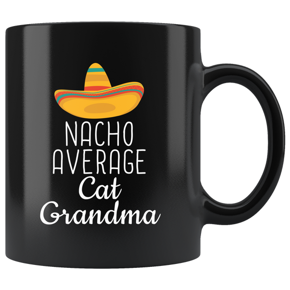 Cat Lover Gift Women Nacho Average Cat Grandma Coffee Mug Gifts for Cat Owner Tea Cup 11oz